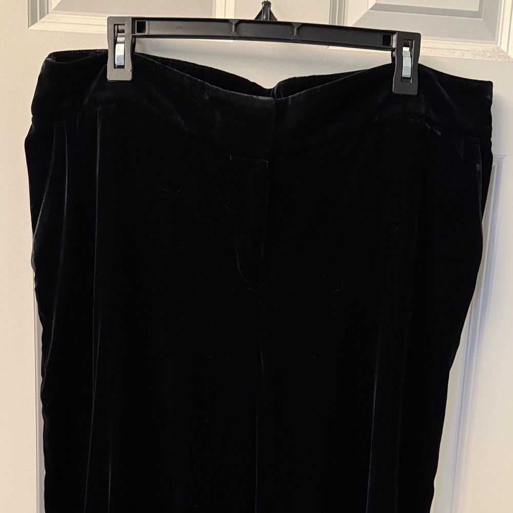 NWT Talbots Black Velvet Pants